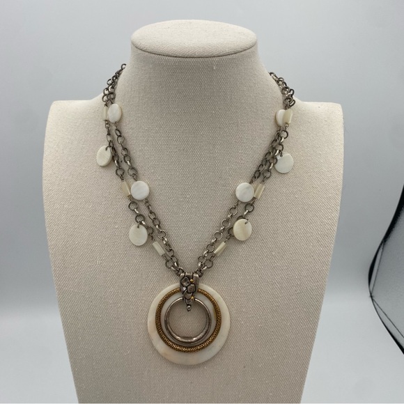 Chicos White, Silver and Gold Necklace - Picture 6 of 8